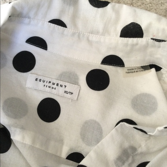 Equipment polka dot button down shirt - Picture 4 of 9